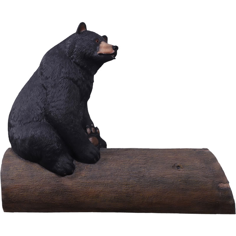 楽天市場】FRPアニマルオブジェ 大木に腰掛けるクマのベンチ置物 動物