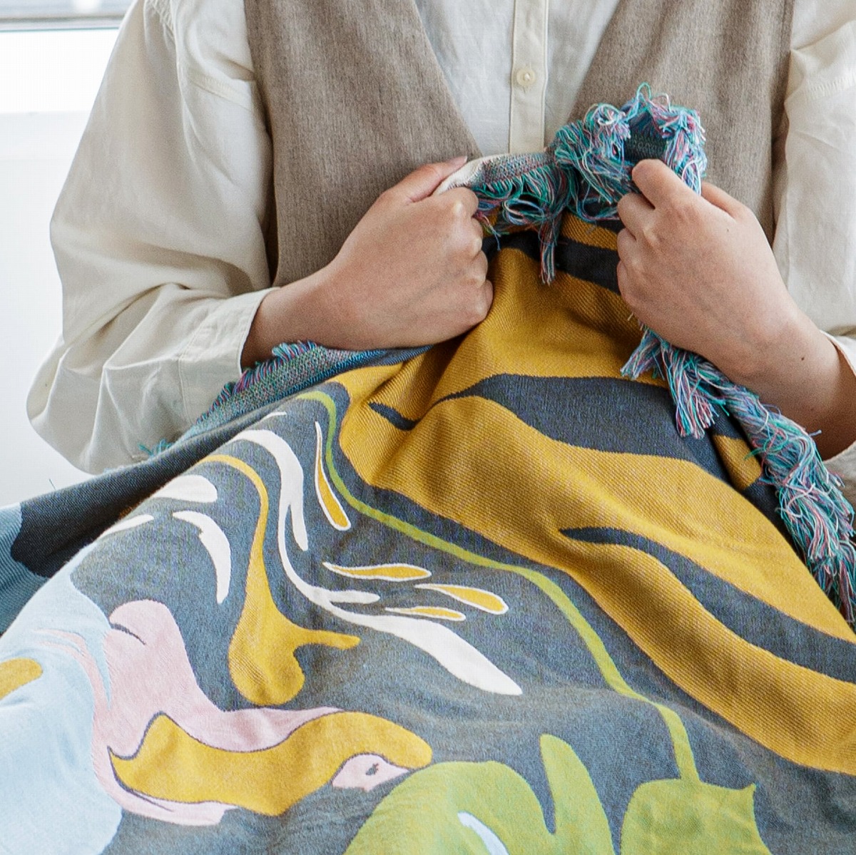 楽天市場】ブランケット ひざ掛け 137x198cm 日本製 オールシーズン