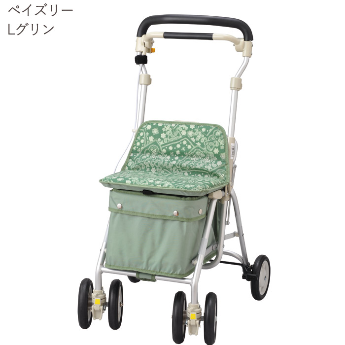 シルバーカー 軽量 座れる 買い物かご ヘルスバッグライトミニM