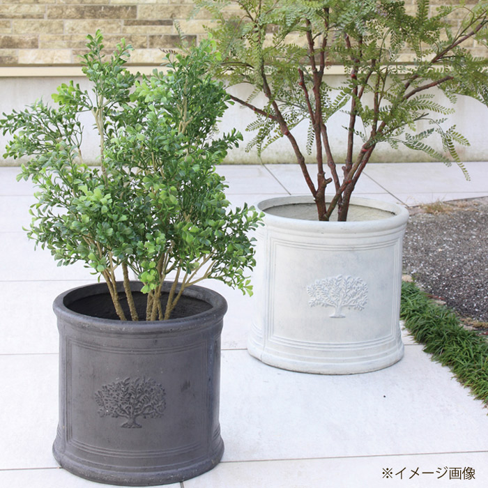 楽天市場】プランター 大型 植木鉢 おしゃれ 鉢植え 円柱 丸型