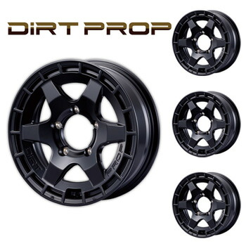 タイヤ・ホイールSET,DIRT PROP,マットブラック | ジムニーのカスタム