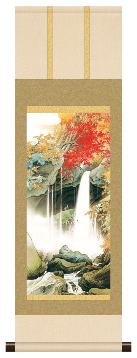 楽天市場】10年保証 掛け軸 ミニ掛け軸 和風 名画複製画 春澗 川合玉堂