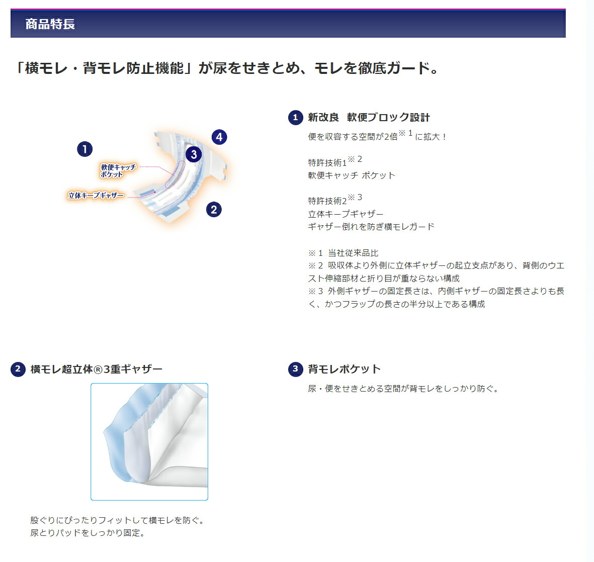 ライフリー 横モレあんしんテープ止め Mサイズ 20枚入 紙おむつテープ