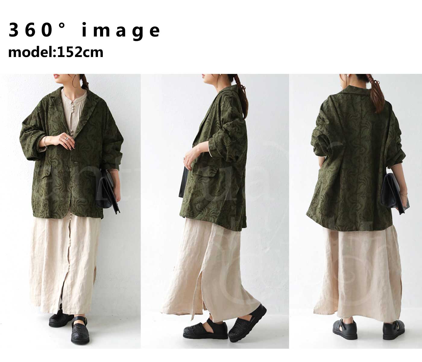 ジャガード ジャケット レディース アウター 長袖 送料無料・再再販