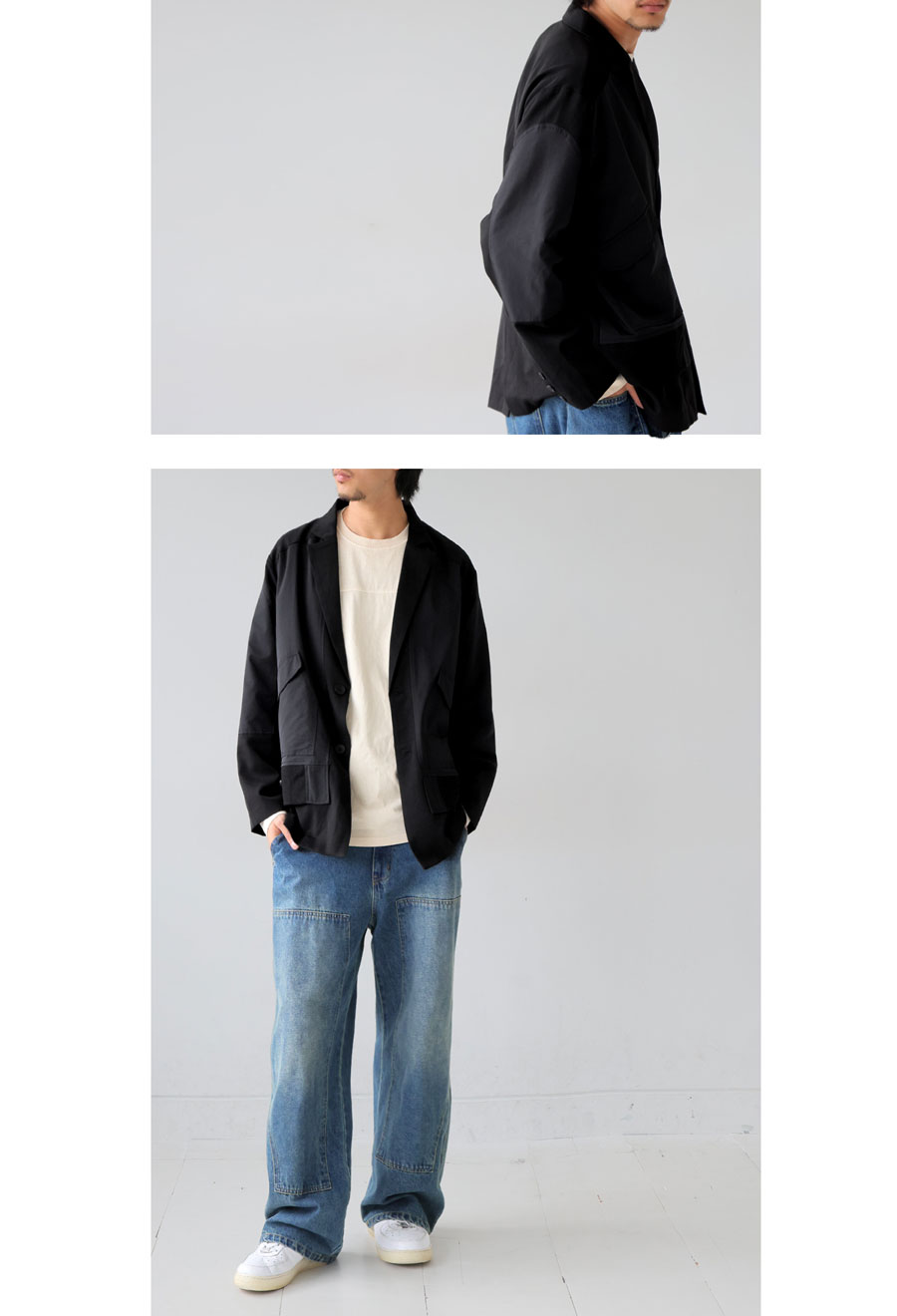 レイヤード風ジャケット ジャケット メンズ 送料無料・再販。メール便