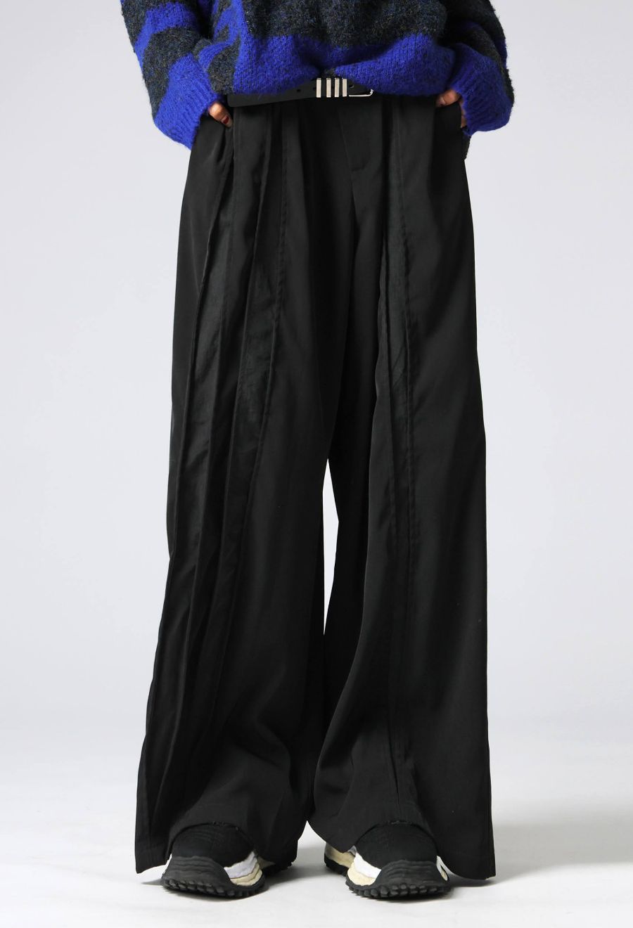 切替デザイン スラックスパンツ メンズ ボトムス 送料無料・メール便