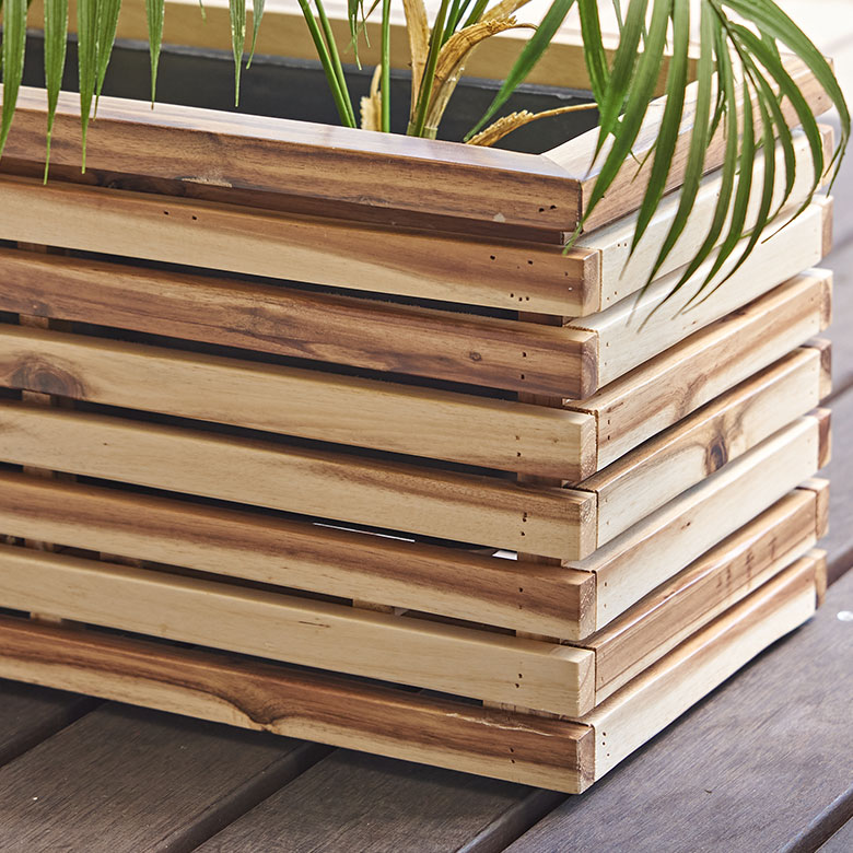 楽天市場】プランターカバー プランターボックス 木製 ウッド 天然木