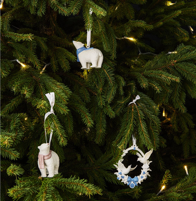 【2個セットセール】新品ウエッジウッド クリスマスオーナメント ウェッジウッド (WEDGWOOD) ホリデイ オーナメント ボール ワイルド