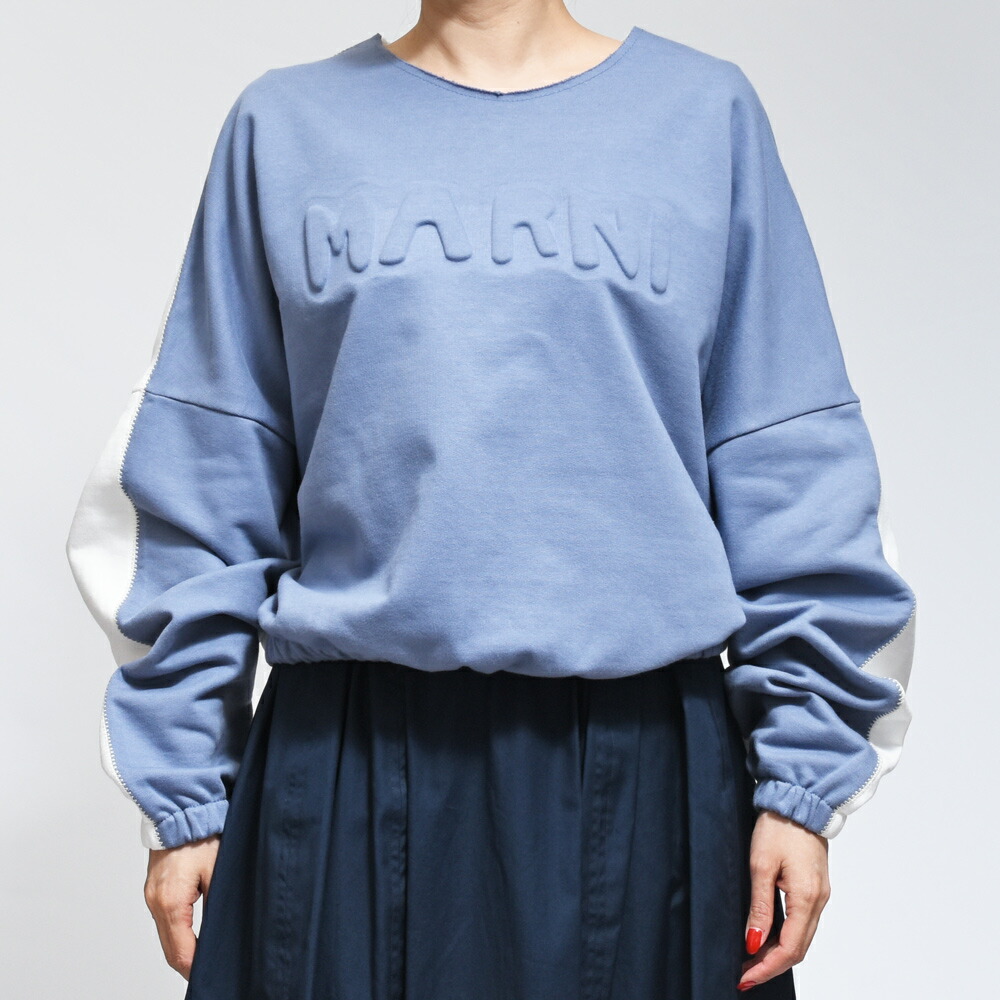 WINTER SALE】MARNI(マルニ)FLJE0213QX/UTC275 バイカラー ロゴ