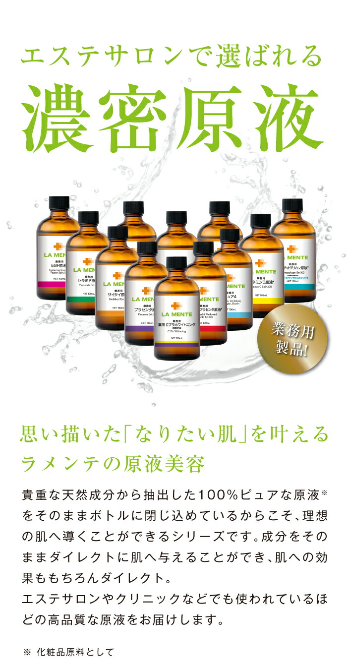 楽天市場】【LA MENTE】ラメンテ 業務用原液シリーズ100mL～110mL