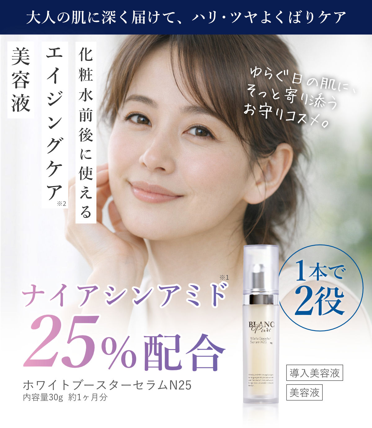 楽天市場】ナイアシンアミド 25%配合 美容液 ホワイトブースターセラム