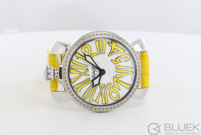 GaGa MILANO 6025.06 イエローストーン付きモデル GaGa MILANO（時計