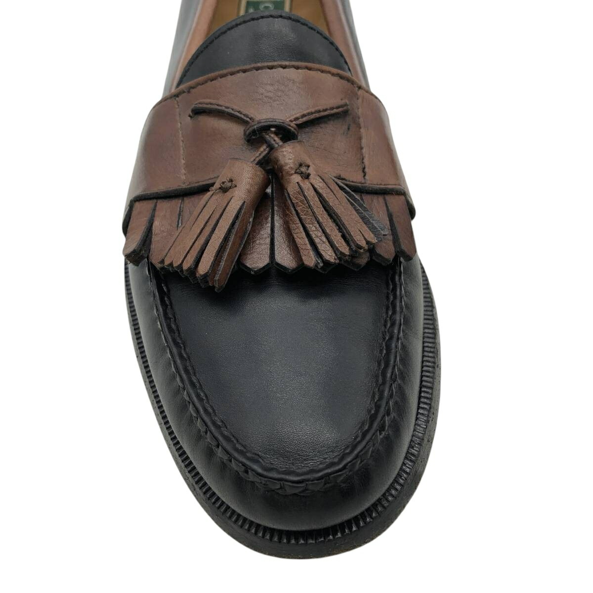 古着 コールハーン COLEHAAN キルト タッセルローファー USA製 9.5 B