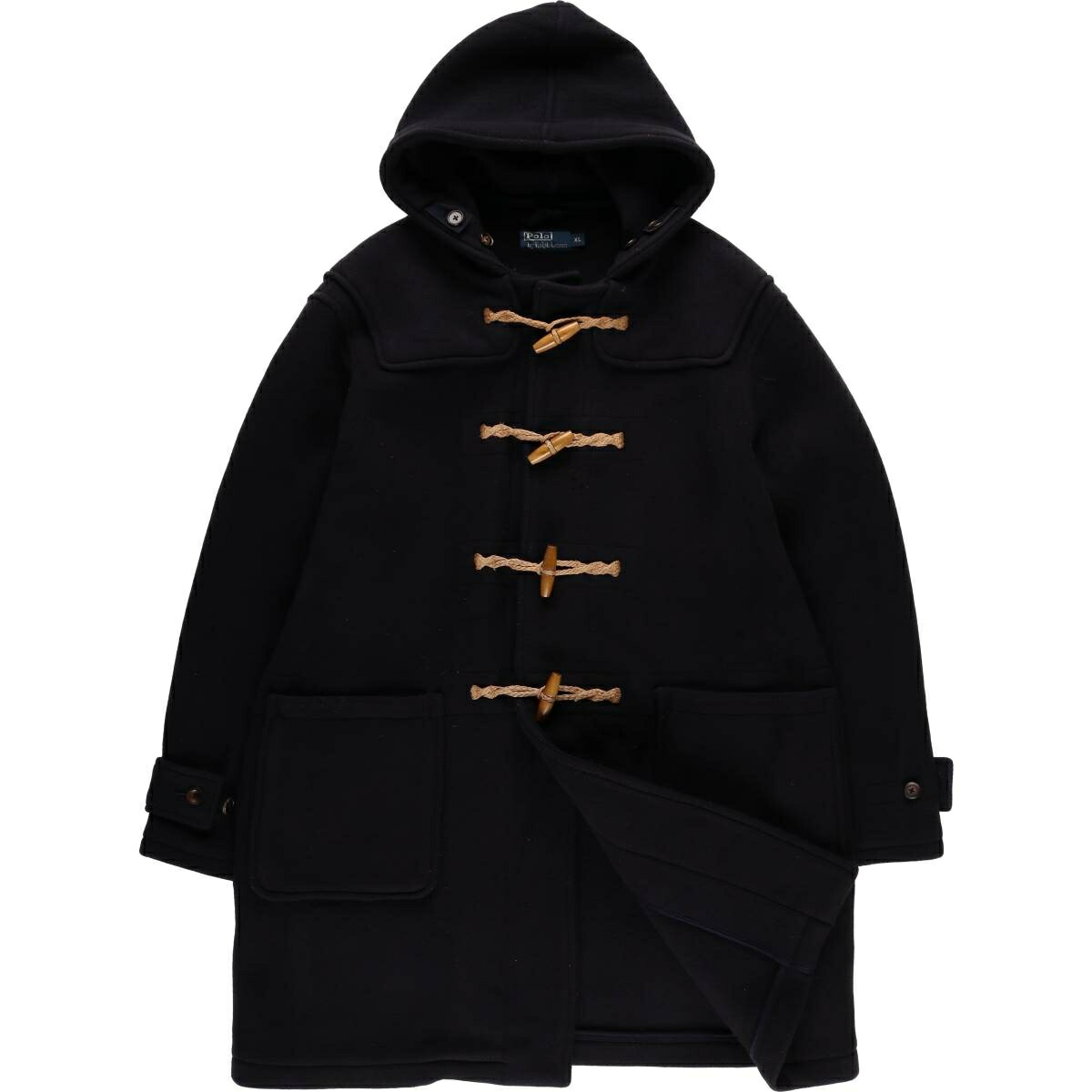 Polo by Ralph Lauren 黒 ダッフルコート LLサイズ 古着 ラルフ