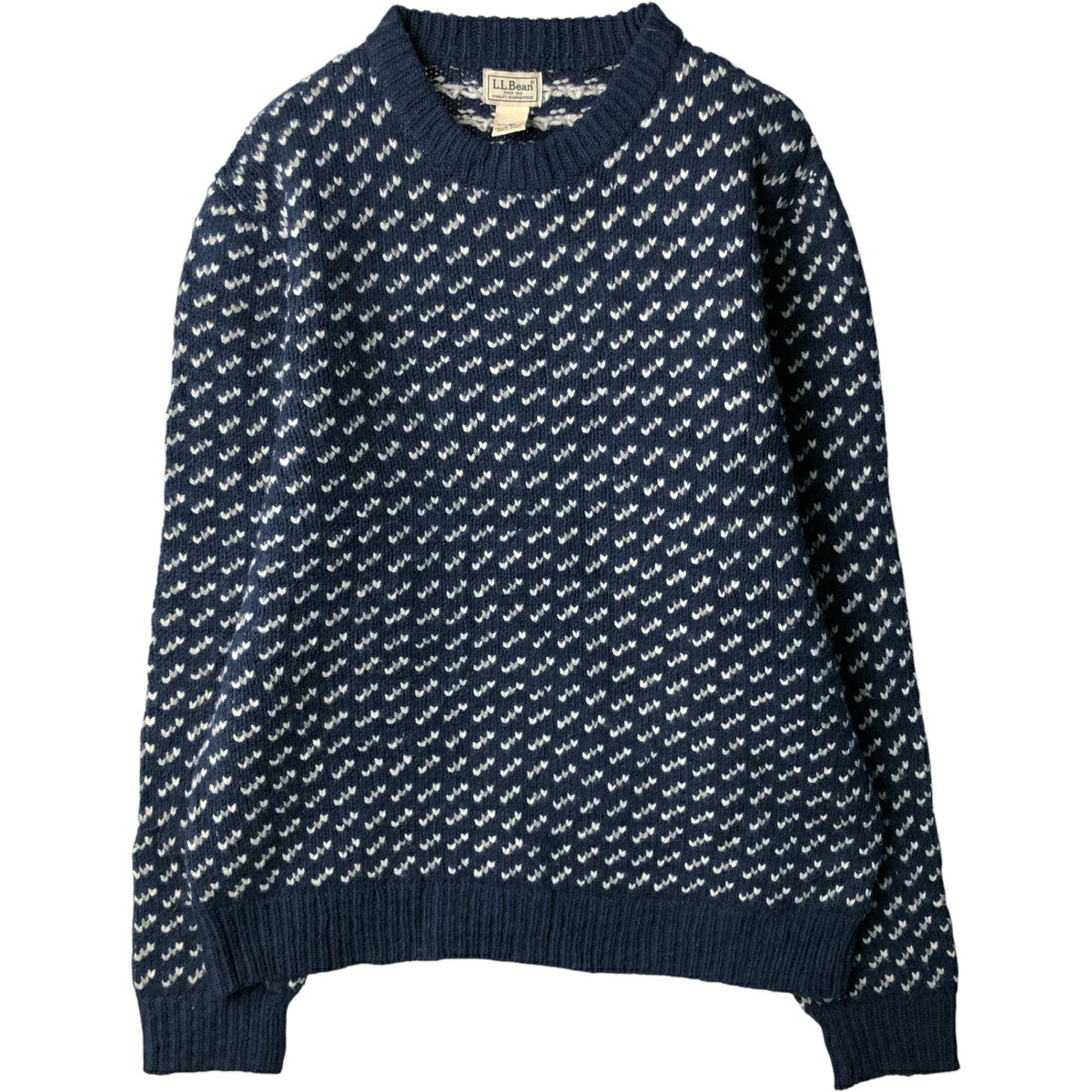 古着 90～00年代 エルエルビーン L.L.Bean バーズアイ柄 ラムウール