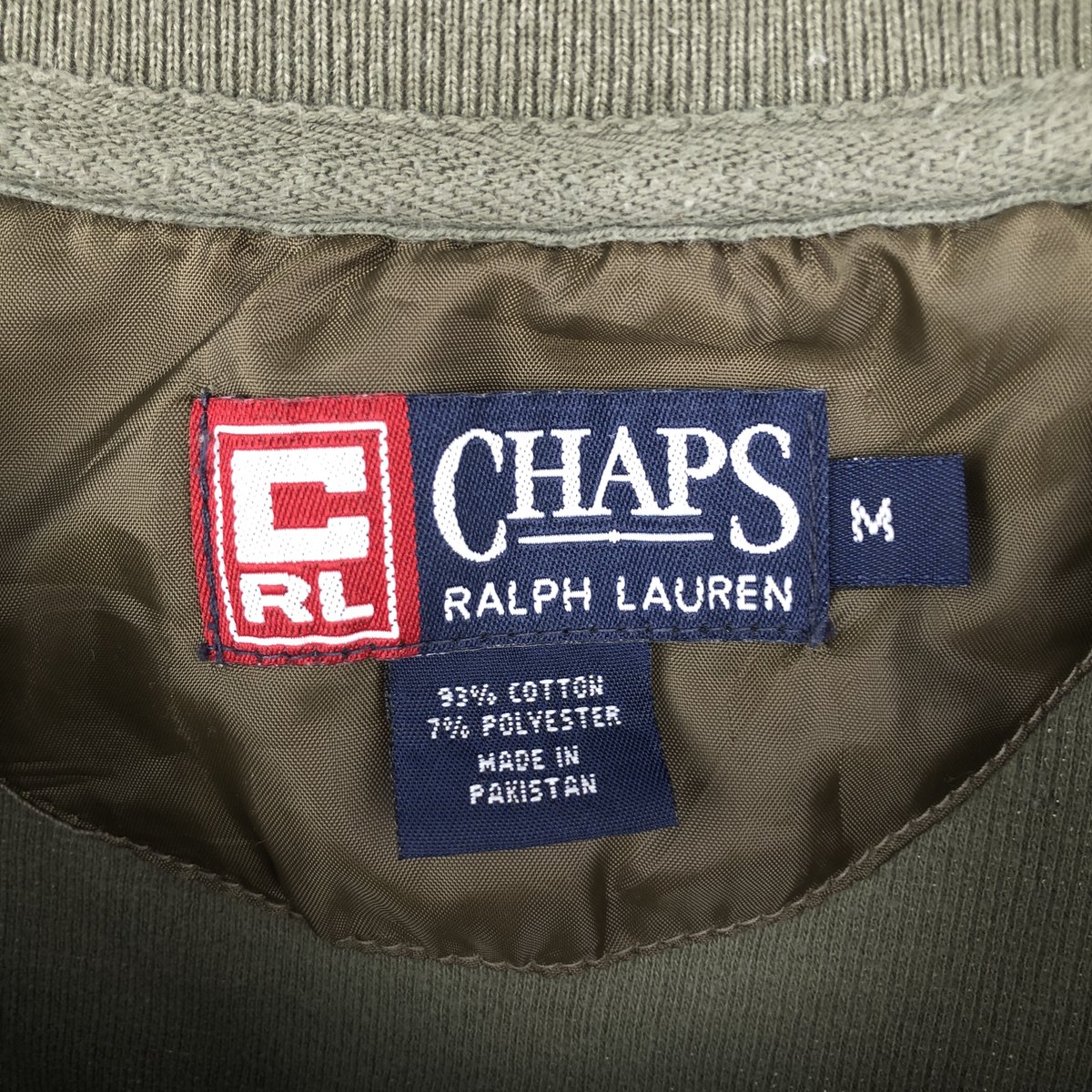 古着 ラルフローレン Ralph Lauren CHAPS チャップス Vネック サーマル