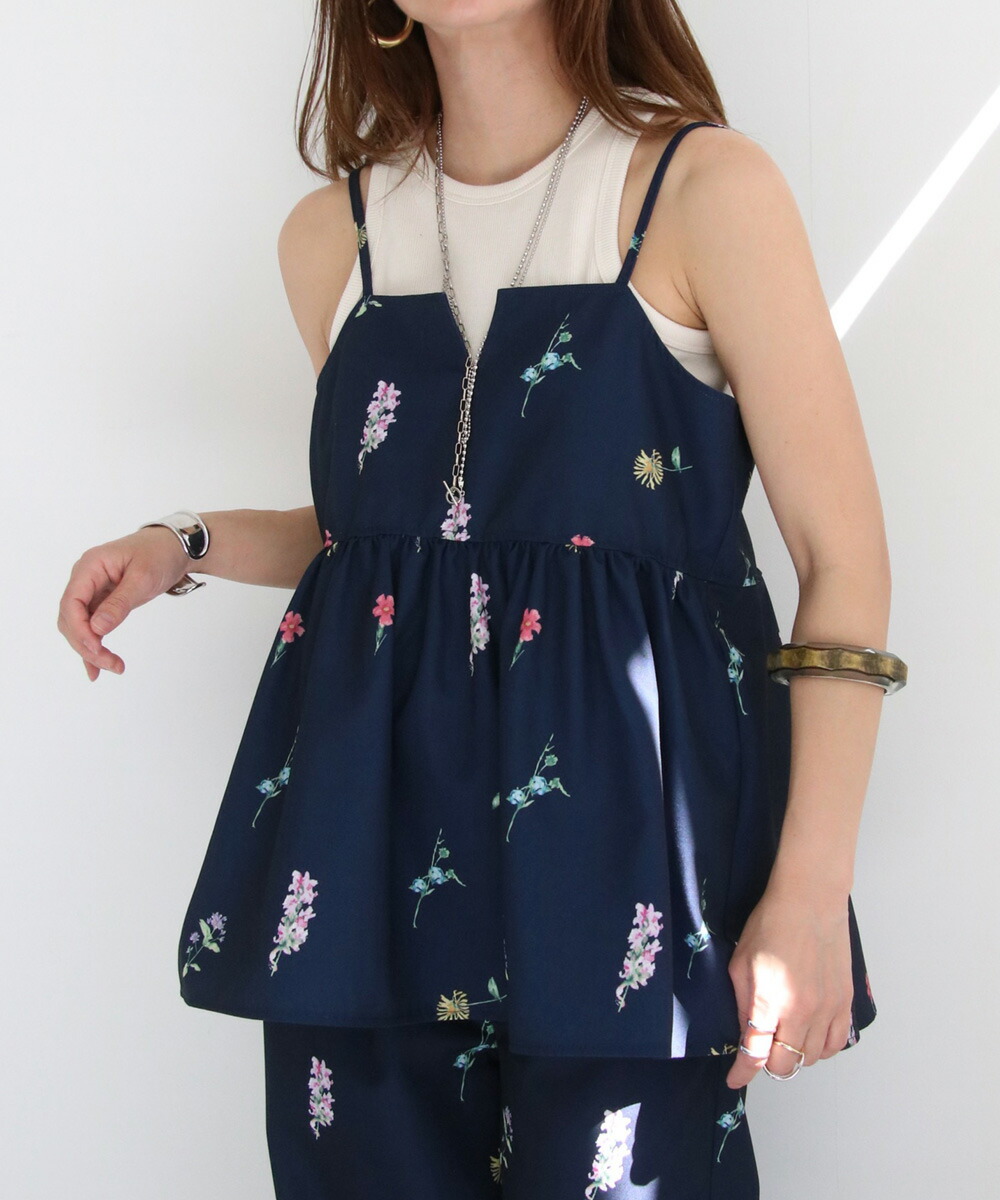 楽天市場】サマーセール (セットアップ可)花柄プリントキャミビスチェ