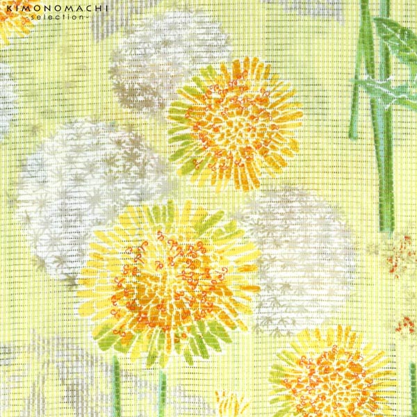 浴衣 レディース ブランド浴衣 単品 「みすゞうた M2216 星とたんぽぽ