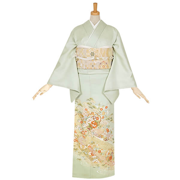楽天市場】色留袖レンタル フルセット【レンタル】「E182 グリーン