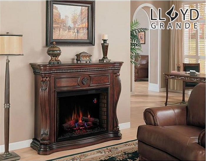 楽天市場】電気式暖炉 ロイドグランデ 遠赤外線 3D 電気薪ストーブ