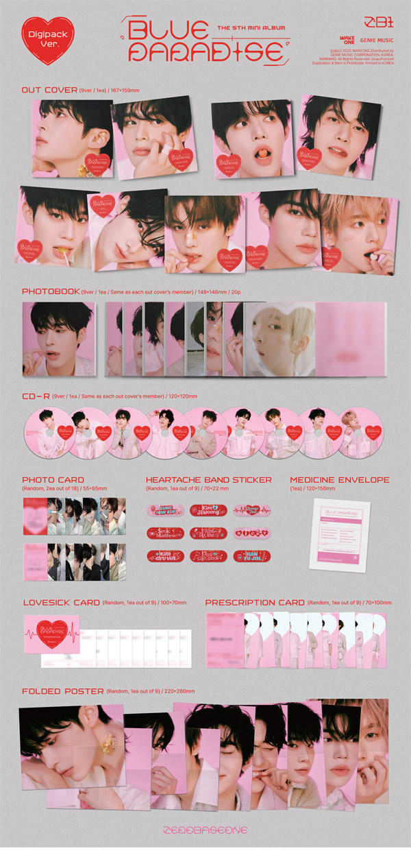 楽天市場】[当店限定特典付] ZEROBASEONE Digipack Ver [ BLUE