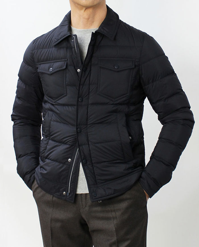 ヘルノ / HERNO / Gジャン型 ダウン ジャケット / 撥水 ナイロン