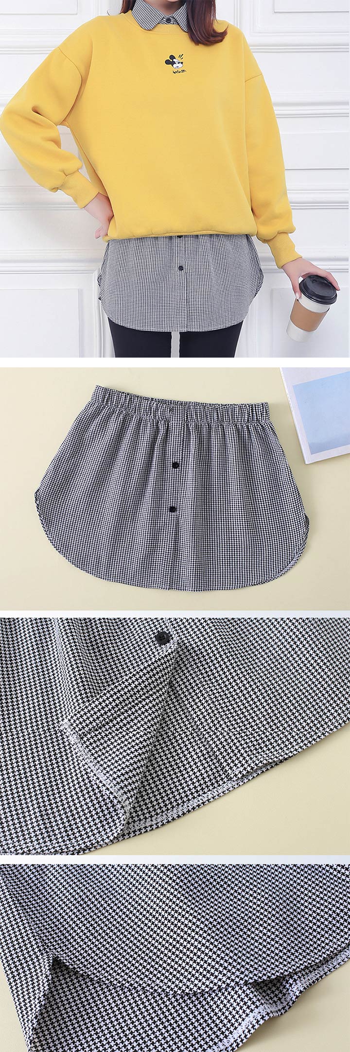 楽天市場】1A19 シャツ生地スリットレイヤード 9色から選べる Tシャツ