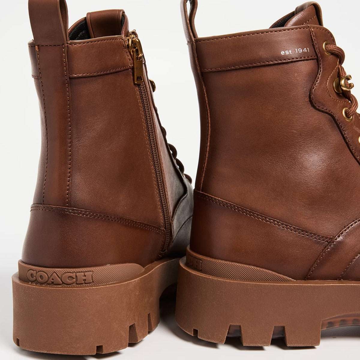 楽天市場】コーチ ブーツ メンズ ワークブーツ 本革 編み上げ ショート