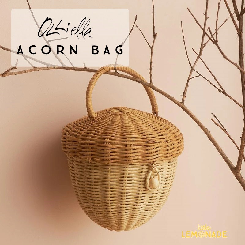 Olli Ella オリエラ】 RATTAN ACORN BAG どんぐりバッグ カゴ