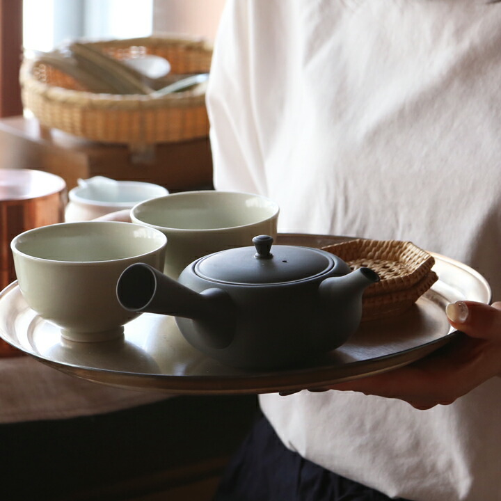 楽天市場】東屋 急須 平急須 横手（左利き用） 烏泥 常滑焼 黒 猿山修