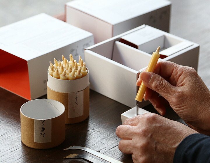 楽天市場】大與 お米のろうそくと燭台セット 1号20本入り 和ろうそく