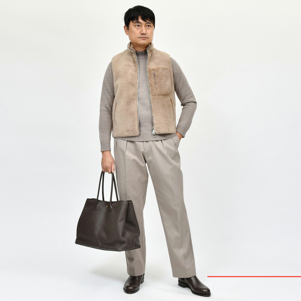 Cinquanta（チンクアンタ）ムートンヘアーアウトドアベスト H901