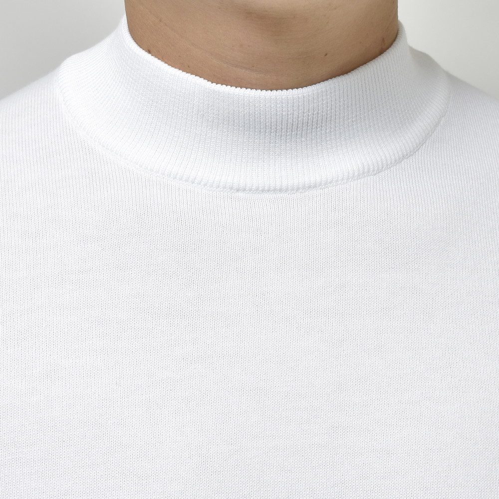 GRAN SASSO（グランサッソ）12ゲージソフトコットンモックネックニット