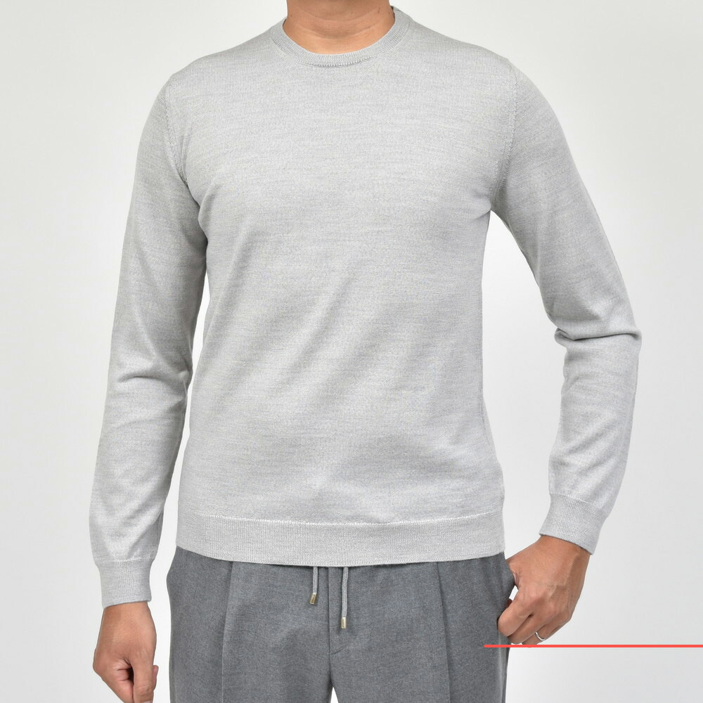 ZANONE（ザノーネ）ハイゲージウールクルーネックニット GIRO/SLIM FIT