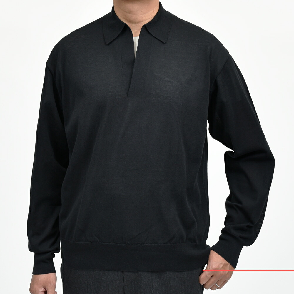 SALE】YLEVE（イレーヴ）コットンナイロンスキッパーニットポロ 170