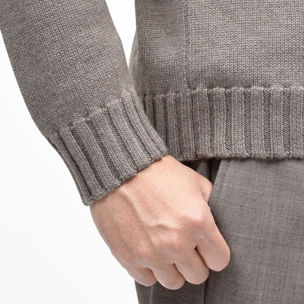 SALE】ZANONE（ザノーネ）5ゲージウールスキッパーニットポロ SLIM FIT