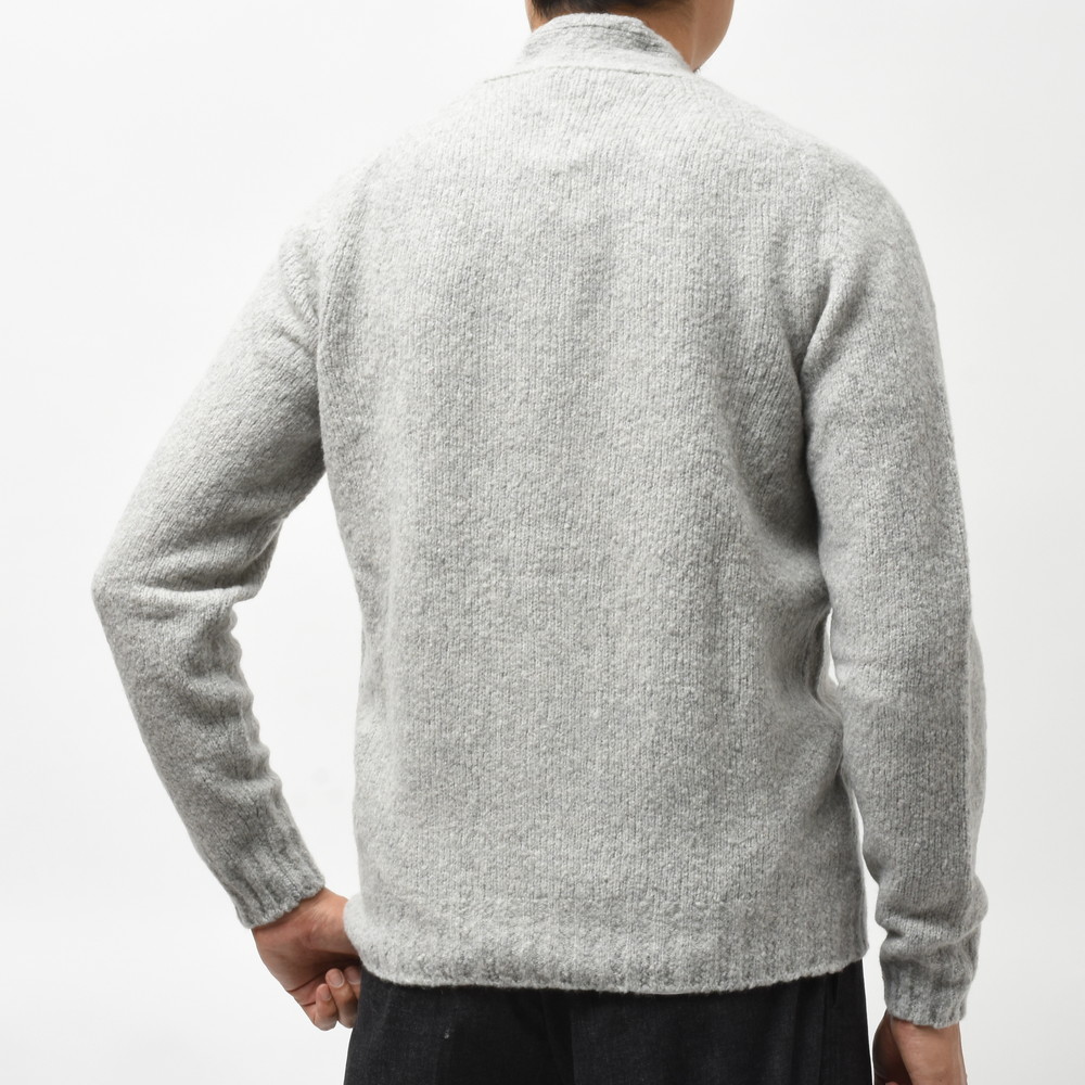 FEDELI（フェデーリ）ウールカシミアナイロンブークレソリッドニット