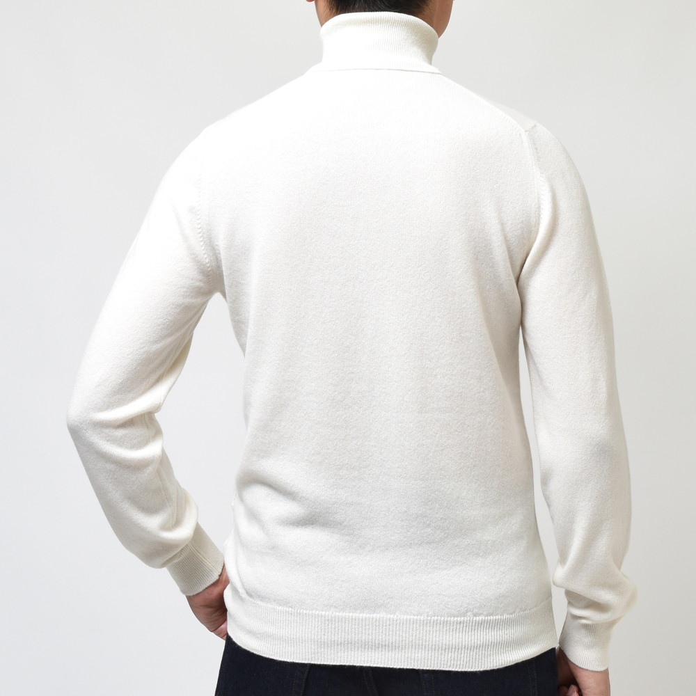 FEDELI（フェデリ）ハイゲージカシミアソリッドタートルネックニット