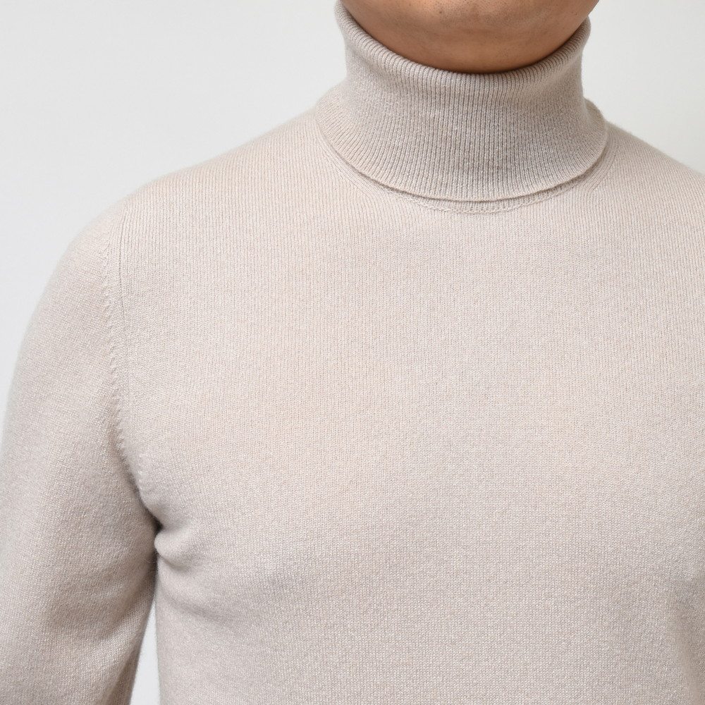 FEDELI（フェデリ）ハイゲージカシミアソリッドタートルネックニット