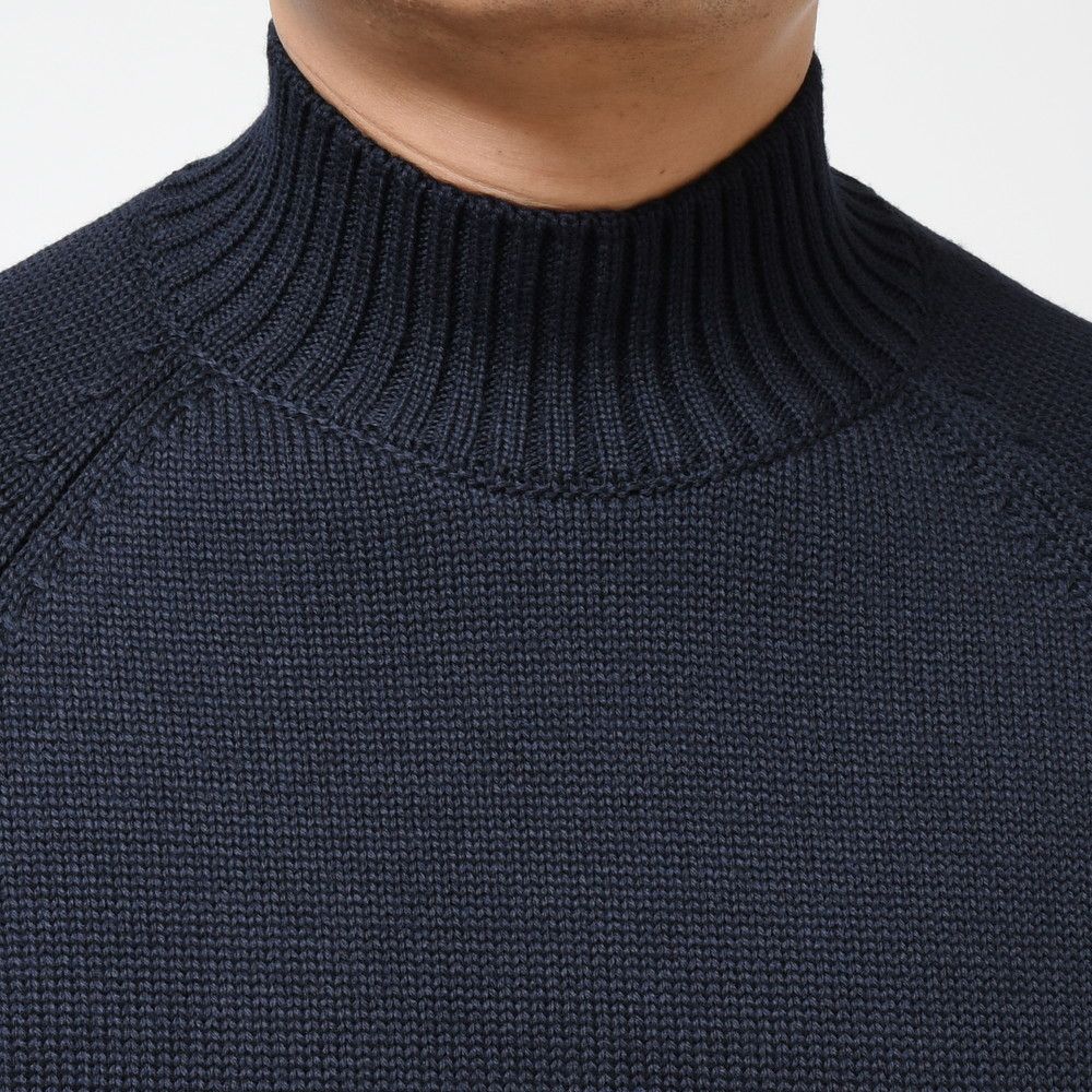 ZANONE（ザノーネ）5ゲージウールソリッドモックネックニット SLIM FIT