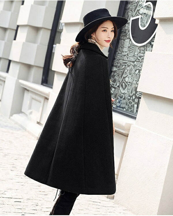 楽天市場】ケープコート マントチェスター ミディアム丈 レディース