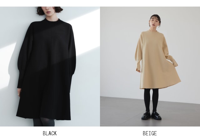 楽天市場】＜EMMEL REFINES＞EM クルーネック Aライン ミニワンピース