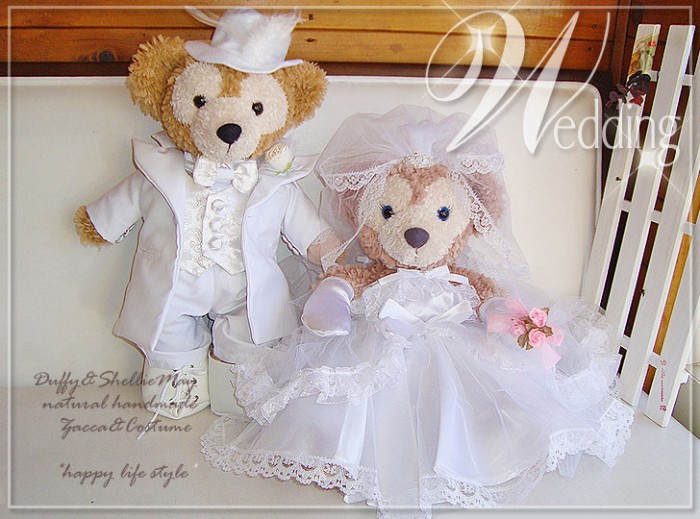 楽天市場】ダッフィー シェリーメイ ウエディング ペア Sサイズ 43cm