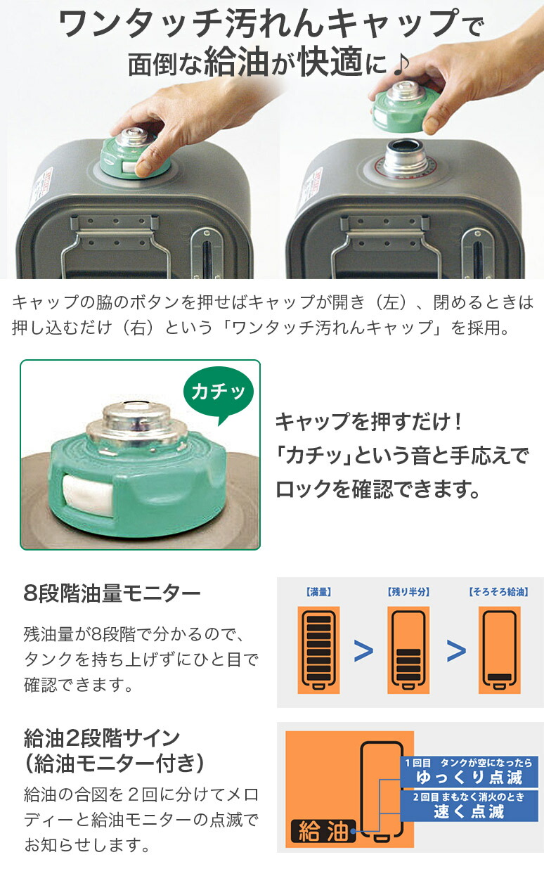 楽天市場】3年保証 暖房力 No.1 石油ファンヒーター FZシリーズ 大容量