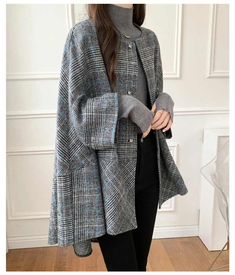 楽天市場】ポンチョコート ウール調 コート マント レディース 冬