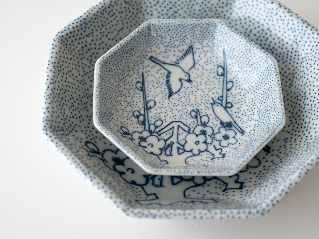 楽天市場】【最大1000円OFF】倉敷意匠 印判手 八角5寸皿 93404