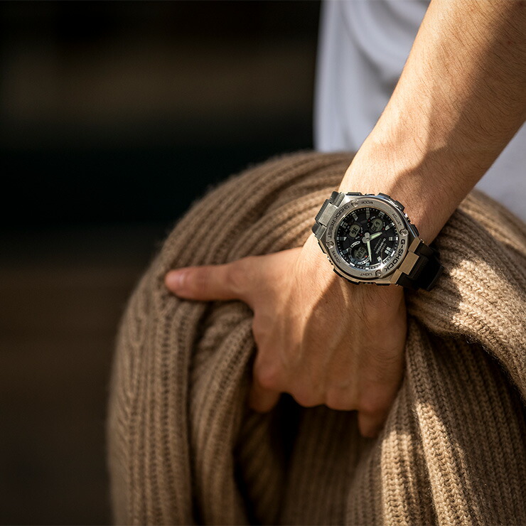 楽天市場】G-SHOCK G-STEEL Gショック 電波 ソーラー GST-W110-1AJF