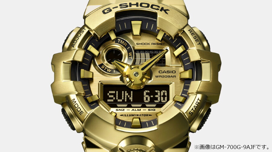 楽天市場】G-SHOCK Gショック メタルカバード シルバー＆ブラック GM