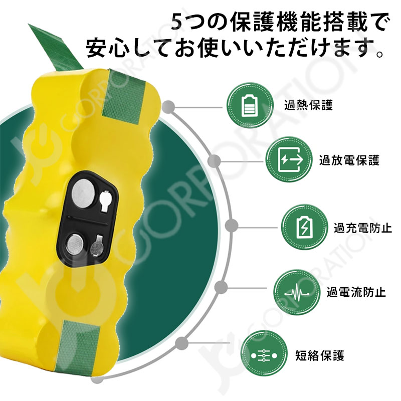 楽天市場】iieco ルンバ 600 700シリーズ対応 互換バッテリー 大容量