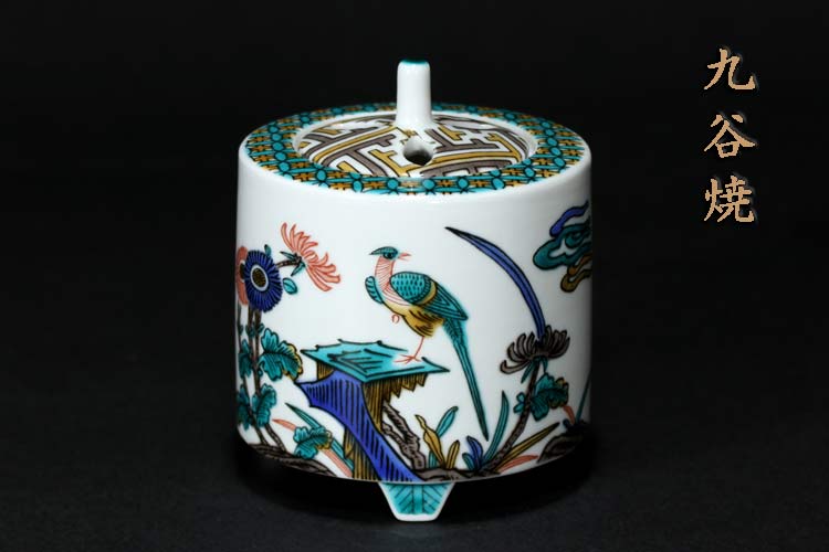 楽天市場】九谷焼 香炉 古九谷花鳥 3.2号香炉 香器 仏具 陶器 : 九谷焼